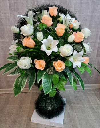 Корзина с цветами на могилу № 6