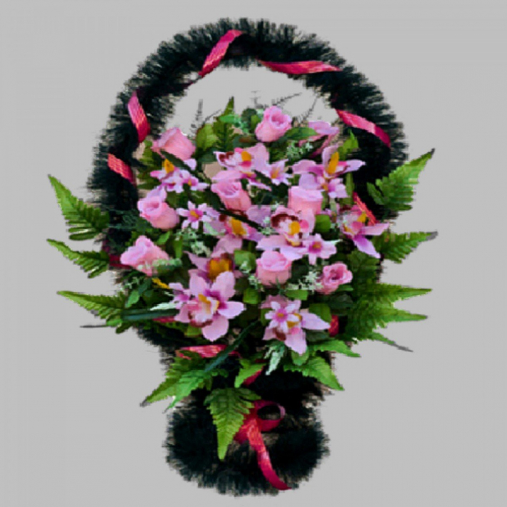 Корзина с цветами на могилу № 3