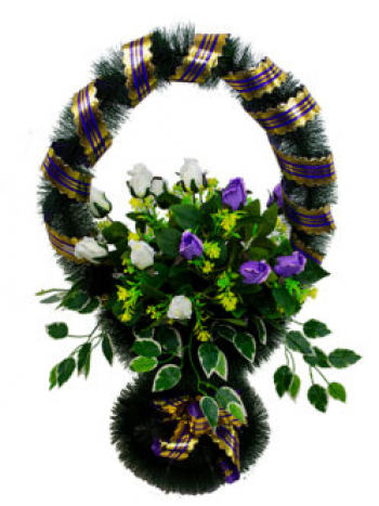 Корзина с цветами на могилу № 5